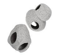 SHINEOFI Lot de 2 Grottes Décoratives en Grès pour Aquarium Cachettes Compactes pour Crevettes et Cichlidés Abris Marins pour Reproduction et Repos Décoration sous-Marine Écologique