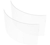 SHINEOFI Lot de 2 Lentilles de Rechange en Verre Clair 4 Mm pour Casque de Sablage, Protection Antibuée et Résistante aux Chocs, Visière de Sécurité Industrielle pour Sablage, Soudage