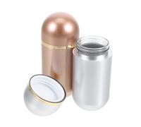 SHINEOFI Lot de 2 Piluliers de Voyage 10 Ml en Plastique, Mini Flacons Étanches pour Remède et Poudres, Petit Conteneur Portable pour Paquet à Main et Rangement Polyvalent