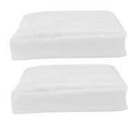 SHINEOFI Lot De 2 Plateaux Porte-œufs Avec Couvercle, 30 Emplacements, Mousse Pearl, Blanc, Conteneur D'emballage D'œufs Pour Réfrigérateur, Rangement Ménager Sécurisé Et Pratique