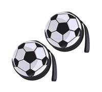 SHINEOFI Lot de 2 Porte-Monnaie en Fer Rond de Ballon de Football, Petite Boîte à Bijoux Compacte et Légère pour Garçon et Filles, Rangement Pièces de Monnaie et en-Cas, Accessoire
