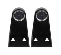 SHINEOFI Lot de 2 Porte-savons Magnétiques Noirs à Ventouse, Support Mural pour Salle de Bain Cuisine, Accessoire Pratique sans Résidu, Matériau Résistant à L’humidité, Organisateur