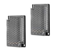 SHINEOFI Lot De 2 Réflecteurs Photoélectriques À Panneau Rétroréfléchissant, Réflecteurs Carrés, Capteur De Faisceau Photoélectrique