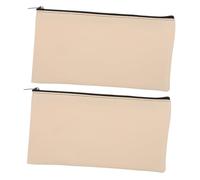 SHINEOFI Lot De 2 Sacs À Billets en Cuir Synthétique De Rangement De Dépôt Fourre-Tout en Toile Bleu Marine Sacs d'argent pour Les Opérations Bancaires Pochette