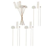 SHINEOFI Lot de 2 Sets de Bâtonnets Diffuseurs à Rotin Naturel sans Flamme Recharge Parfumée de Fleur Longue Durée Diffuseur D’Huiles Essentielles pour Salle de Bain Chambre et Bureau
