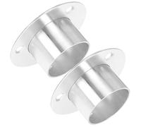 SHINEOFI Lot De 2 Supports De Rampe D'escalier Métalliques Ø38 Mm, Supports De Main Courante Pour Garde-corps Intérieur, Installation Murale Facile, Usage Résidentiel Et Professionnel