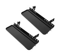 SHINEOFI Lot de 2 Supports Métalliques Pliables pour Chevalet Plateau Amovible Étagère de Rangement Stable et Multifonction pour Outils de Dessin pour Artistes Itinérants et Ateliers