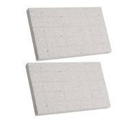 SHINEOFI Lot De 2 Tapis à Griffes Poreux en Pierre De Lave Naturelle pour Petits Animaux Lime à Griffes Multi-Usage Adapté pour Hamster Lapin Chinchilla Hérisson Gerbille Et Jouet à Mâcher