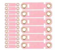 SHINEOFI Lot de 20 Anneaux de Marquage pour Perroquets en Polyuréthane Rose N°8, Bagues D’Identification Légères et Réutilisables pour Pattes D’Oiseaux, Accessoires Anti-Fugue pour
