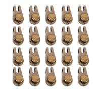 SHINEOFI Lot de 20 sets de Crochets Décoratifs en Alliage Cuivre Antique pour Lacets de Chaussures de Randonnée et Bottes Accessoires Universels de Réparation Adaptés à L’Escalade et