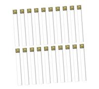 SHINEOFI Lot de 20 Tubes à Essai en Verre 18X150 MM avec Bouchons à Vis Tubes à Essai de Laboratoire Transparents pour Stockage d'Échantillons Accessoires pour Expériences Scientifiques