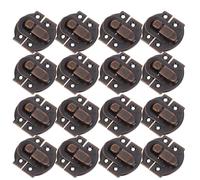 SHINEOFI Lot de 24 Mini-fermoirs Métalliques Rétro pour Boîte en Bois avec Vis, Loquet de Verrouillage Compact 3x2,8x1,3 Cm, Quincaillerie pour Valise, Coffret et Bricolage