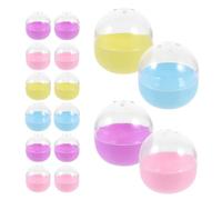 SHINEOFI Lot de 25 Capsules Transparentes Remplies, Boules à Remplir 65mm pour Distributeur Automatique de Chewing-gums, Conteneurs Plastiques Réutilisables pour Fêtes et Décorations