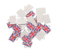 SHINEOFI Lot de 25 Pendentifs Drapeau Britannique en Métal Mini Breloques DIY pour Bracelets et Bijoux Décorations Suspendues pour Fêtes et Créations Personnalisées