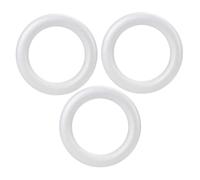 SHINEOFI Lot de 3 Anneaux Ronds en Polystyrène pour Couronnes Décorations de Mariage Et Compositions 25 X 3 9 Cm
