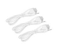 SHINEOFI Lot De 3 Câbles De Charge CC USB 2,5 Mm en Alliage De Zinc pour Appareils Électroniques, Charge Rapide, Compatible Chargeurs Perles Et Lampes Lune, Usage Polyvalent, Couleur Noire