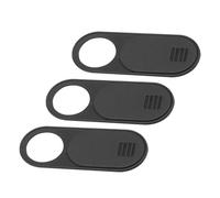 SHINEOFI Lot de 3 Caches Webcam Coulissants pour Modèles 3/y, Protection de Confidentialité Automobile, Couverture de Cabine Noire Ultra-Fine, Accessoire Anti-espionnage Pratique