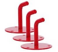 SHINEOFI Lot de 3 Crochets Métalliques pour Extincteur Co2 2-9 Kg - Support Mural Robuste en Fer Fixation Sécurisée - Rangement Compact pour Extincteurs à Air Comprimé, Montage Simple,