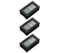 SHINEOFI Lot de 3 Mini Hygromètres Numériques d'Intérieur Thermomètre Intégré Mesure Précise de L'Humidité Température Écran Digital Facile à Lire pour Plantes et Bocaux