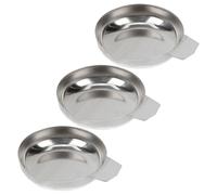 SHINEOFI Lot de 3 Plateaux de Pesée en Acier Inoxydable Petits Plateaux Doseurs Empilables pour Balance Numérique Récipient pour Poudre Ouverture Pointue Outil de Lestage Précis Cuisine