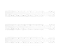 SHINEOFI Lot de 3 règles portables avec loupe 2X pour travaux manuels et dessin, loupe de lecture pour un travail précis et des mesures précises