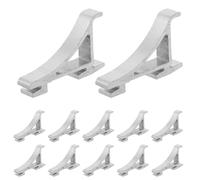 SHINEOFI Lot de 30 clips pour étagères de réfrigérateur : boucles de support robustes en aluminium - clips pour étagères de séparation de congélateur pour armoires réfrigérées - pièces