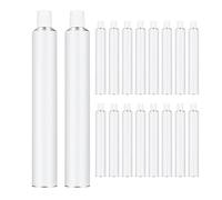 SHINEOFI Lot De 30 Tubes De Peinture Vides En Aluminium Pour Le Rangement Et Le Remplissage De Pots De Peinture Tubes De Rangement Pour Aquarelle Blanche