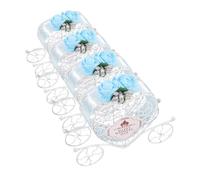 SHINEOFI Lot De 4 Boîtes À Bonbons En Fer En Forme De Calèche Pour Mariage Fête Prénatale Anniversaire Ciel