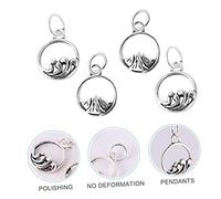 SHINEOFI Lot De 4 Pendentifs À Breloques - Formes Géométriques Parfaits Pour Décorer Un Collier Un Porte-clés Ou Un Accessoire De Mode
