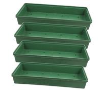 SHINEOFI Lot De 4 Plateaux De Support pour Fleurs Conteneurs De Boue pour Compositions Kit De Plateaux Paysagers