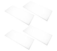 SHINEOFI Lot de 4 protections d'objectif pour fenêtre de cabine de sablage, film polyester blanc pour intérieur de cabine, entretien facile pour sableuse et opérations de sablage précis