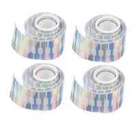 SHINEOFI Lot De 4 Rouleaux D Étiquettes Autocollantes Pour Bijoux Étiquettes De Prix Rondes Amovibles Pour Bijoux