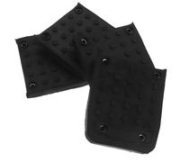 SHINEOFI Lot de 4 Semelles Antidérapantes en Caoutchouc pour Échasses de Plaquiste avec Vis Patins Robustes et Résistants à L’Abrasion Compatibles Échasses Standard Accessoires Chantier