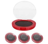 SHINEOFI Lot De 4 Tampons Encreurs Pour Empreintes Digitales Pouce À Séchage Rapide Pour La Maison Ou Le Bureau Tampons Encreurs Rouges Sans Encre