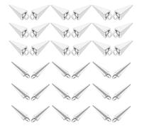 SHINEOFI Lot de 40 Pendentifs Coniques en Alliage de Zinc Lisse, Breloques DIY pour Bijoux Faits Maison, Collier, Bracelet, Porte-clés et Accessoires, Charms Décoratifs pour Création