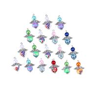 SHINEOFI Lot De 40 Pendentifs En Perles Pour La Fabrication De Bijoux Breloques De Fête Breloques D'Ange Gardien Breloques D'Aile Décoration En Abs Pendentif En Perles