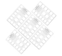 SHINEOFI Lot De 5 Baguiers en Papier Blanc, Outils De Mesure De Taille D’Anneau pour Adulte, Cartes Calibrées Précises, Usage Personnel Et Commercial, Présent Saint-Valentin, Mesure Facile des Doigts