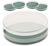 SHINEOFI Lot de 5 Boîtes de Petri à Gélose Tcbs 9 CM Pré-Coulées Plaques D’Agar Nutritionnelles pour Laboratoire Matériel Scientifique pour Projets Scolaires et Culture Microbienne