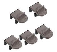 SHINEOFI Lot de 5 Loquets Coulissants pour Fenêtre, Verrou de Sécurité en Plastique Résistant aux Intempéries, Dispositif de Retenue pour Fenêtres Coulissantes, Adapté Maison