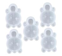SHINEOFI Lot De 5 Moules En Silicone Pour Résine Époxy Moules Décoratifs En Résine Petites Tortues Artistiques En Décoratifs Pour Époxy Pour