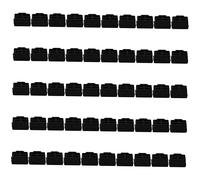 SHINEOFI Lot de 50 Bouchons Protecteurs en Silicone pour Prise Rj45 Et Port Hub, Accessoires Réseau Universels, Protection Anti-poussière pour Usage Bureau Et Informatique, Couleur Noire