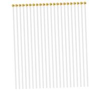 SHINEOFI Lot de 50 Mâts de Drapeau Portatifs en Plastique Naturel 38 Cm Pièces de Rechange pour Mât de Drapeau Décoratif à Agiter la Main pour Fête et Décoration Extérieure