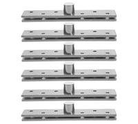 SHINEOFI Lot de 6 Charnières Invisibles Pivotantes pour Porte, Rotation 360°, Acier Inoxydable Brossé, Petite Taille, Quincaillerie pour Porte Secrète et Bibliothèque, Système Discret et