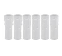 SHINEOFI Lot De 6 Couvercles De Douille Pour Lustre Bougie E14 Tube Couvre-Bougie Pour Lustre Style Européen Et Rétro Remplacement De Base Pour Douille De Lampe