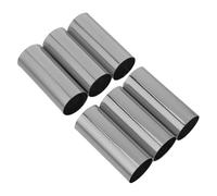 SHINEOFI Lot de 6 Manchons Métalliques E14 pour Douilles de Plafonnier Diamètre 25 MM X Longueur 60 MM Cache-Bougie Chromé Protection Anti-Goutte pour Suspensions et Lustres Électriques