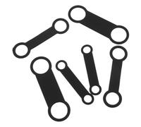 SHINEOFI Lot de 6 Porte-médailles Silencieux en Silicone Élastique, Réducteur de Bruit, Tailles S, M et L, Accessoires pour Collier de Chien, pour Chiens de Toutes Tailles