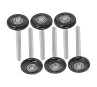 SHINEOFI Lot de 6 Roulettes Porte Garage Nylon avec Roulements de Précision, Rouleaux de Remplacement pour Portes Coulissantes Automatiques, Accessoires Quincaillerie Solide et Silencieux