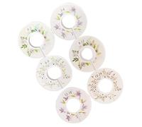 SHINEOFI Lot de 6 Séparateurs de Tailles de Vêtements pour Bébé, Disques Ronds en Plastique Léger, Affichage Double Face Boucles de Taille, Coloris Unisexe, pour Organisation de Placards