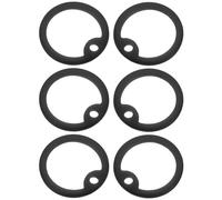 SHINEOFI Lot de 6 Silencieux D'étiquette pour Chien en Silicone Noir, Manchons Protecteurs Anti-Bruit, Taille Standard, Accessoires pour Collier de Chien, de Bruit pour Animaux