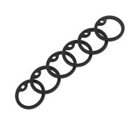 SHINEOFI Lot De 6 Silencieux en Silicone pour Plaques D'identification De Chien, Protection Anti-Bruit, Flexible Et Doux, Taille Standard, Usage Quotidien pour Colliers d'animaux Domestiques